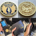 US ARMY SPECIAL FORCES DE OPPRESSO LIBER w/Credential coin holder wallet