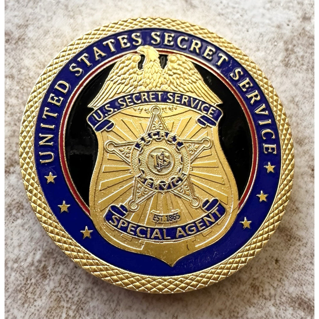 Lot Of 2 United States Secret Service Counter Sniper Team Challenge Coin