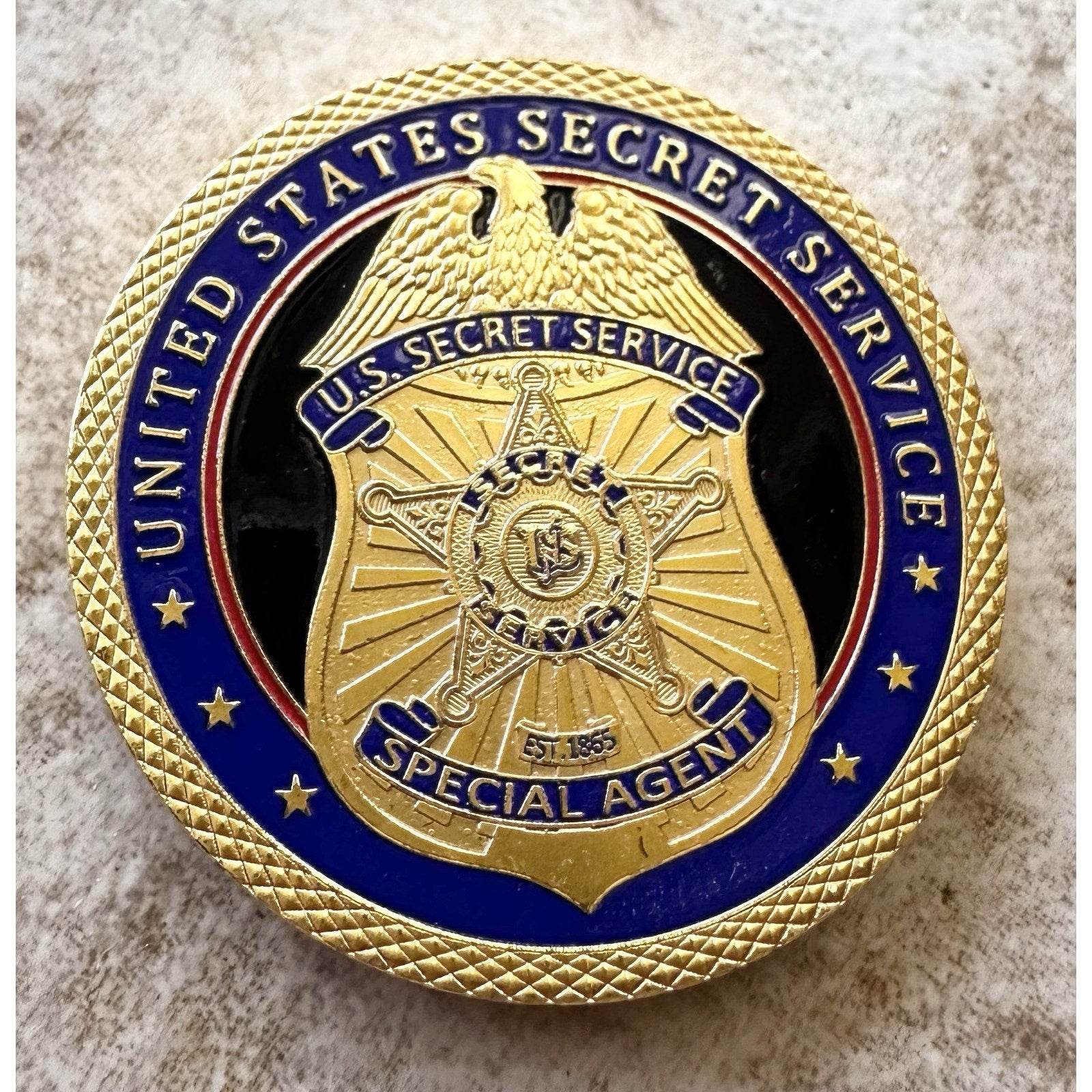 Lot Of 2 United States Secret Service Counter Sniper Team Challenge Coin