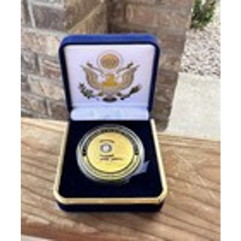 Department of Energy (DOE) Challenge Coin With Blue Velvet Case. Fast Shipping!