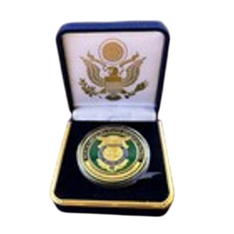 Department of Energy (DOE) Challenge Coin With Blue Velvet Case. Fast Shipping!