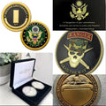 2pcs Army Rank 2LT 2nd O-2 And Ranger Coin
