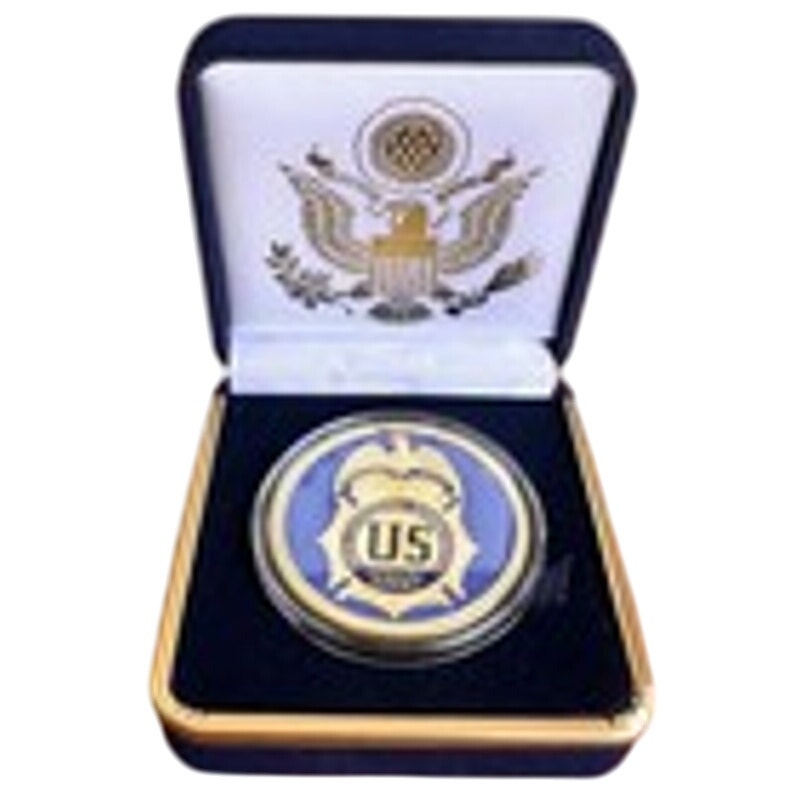 Department of Energy (DOE) Challenge Coin With Blue Velvet Case. Fast Shipping!