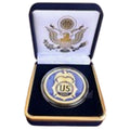 Department of Energy (DOE) Challenge Coin With Blue Velvet Case. Fast Shipping!