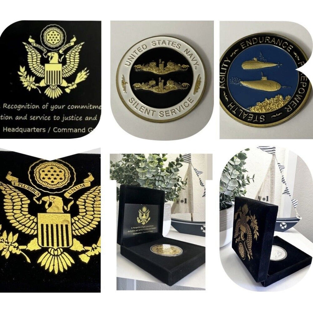 U S Navy Nuclear Submarine Warfare The Silent Service Challenge Coin USN