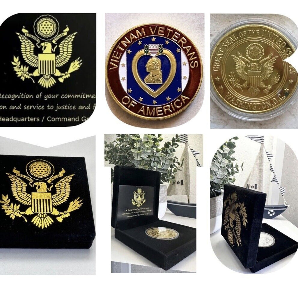VIETNAM VETERANS OF AMERICA (Purple Heart) Challenge Coin USA