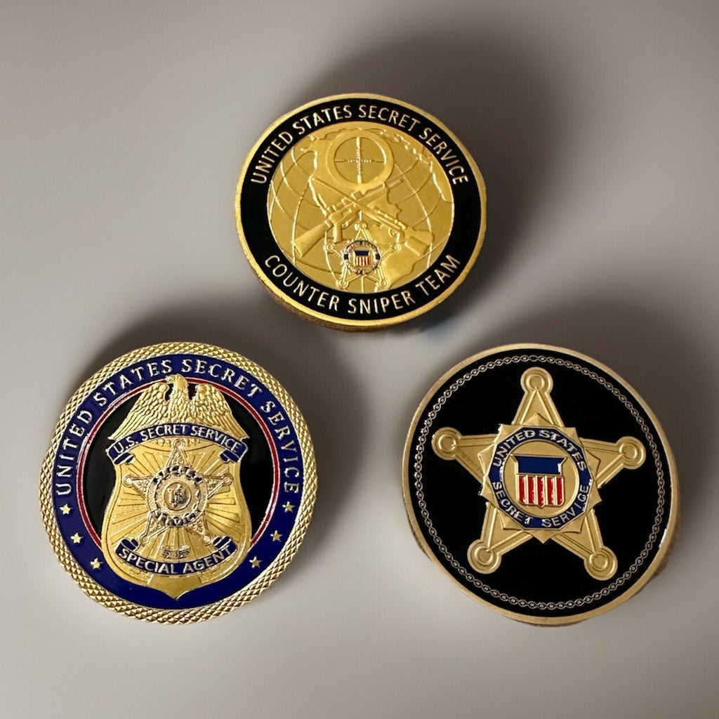 Lot Of 3 UNITED STATES SECRET SERVICE SPECIAL AGENT CHALLENGE COIN