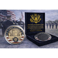 2LT United States Army Officer First Salute Challenge Coin w/ Retirement Award