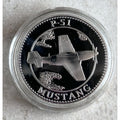 U S ARMY AIR FORCES P-51 Aircraft MUSTANG Airplane Challenge Coin