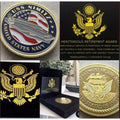 US NAVY Aircraft carrier - USS NIMITZ CVN-68 Naval Coin Retirement Award