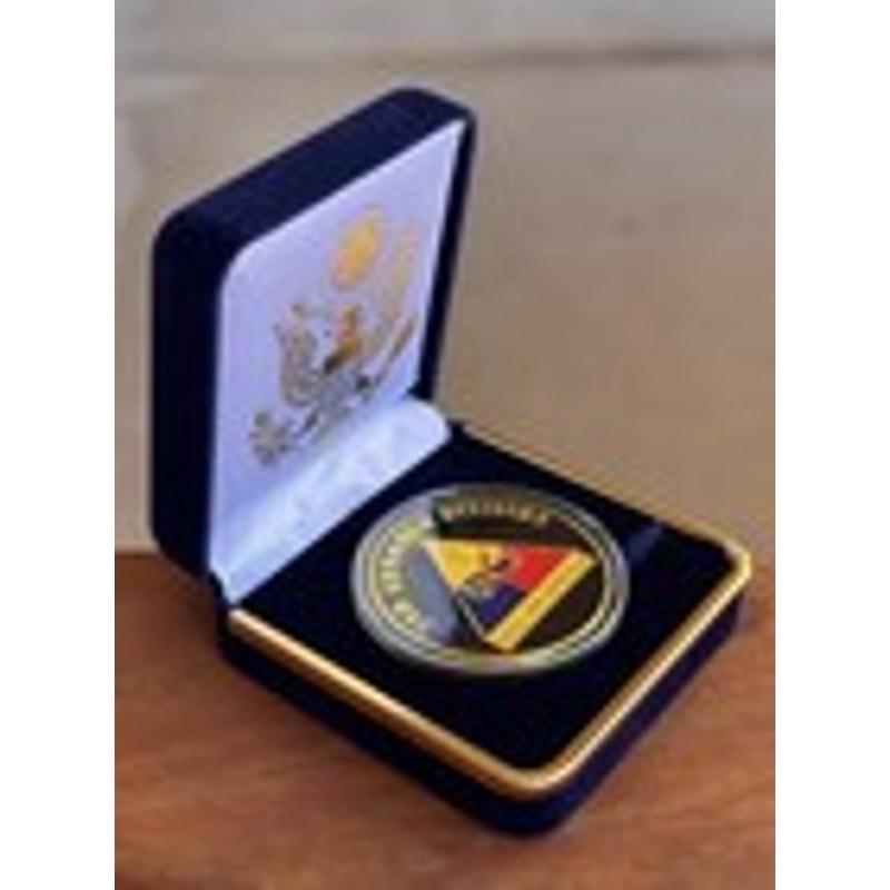 Department of Energy (DOE) Challenge Coin With Blue Velvet Case. Fast Shipping!