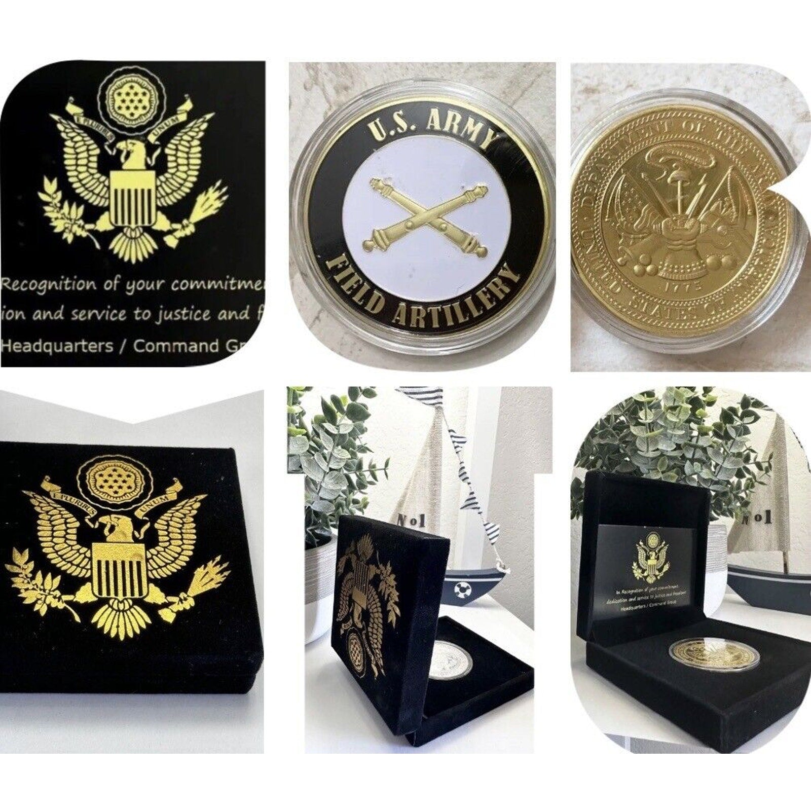 U S ARMY Field Artillery Combat Queen Of Battle Challenge Coin USA ARMY