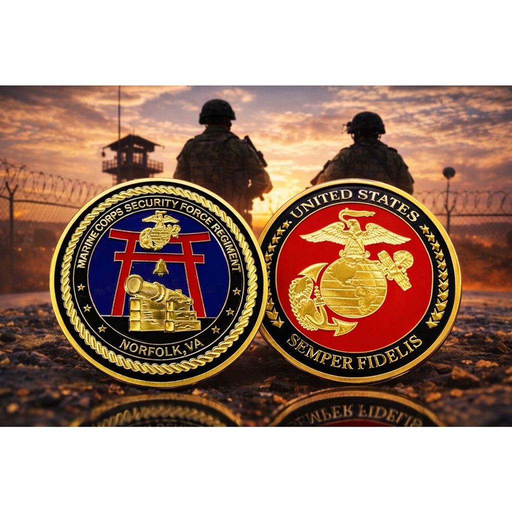 Marine Corps Security Force Regiment Norfolk, VA Challenge ·FAST SHIPPING· ·NEW·