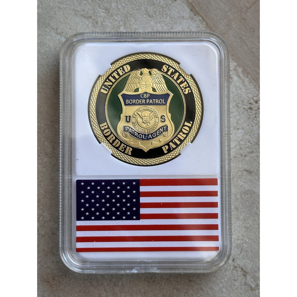 BORDER PATROL AGENT Challenge Coin with case.