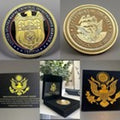 U S NAVAL CRIMINAL INVESTIGATIVE SERVICE Coin With Retirement Award