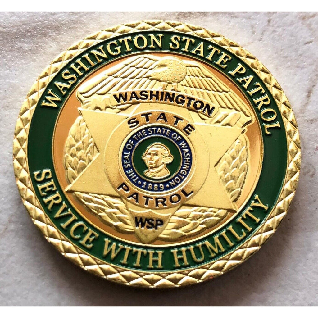 Washington State Highway Patrol Challenge Coin Officer Trooper