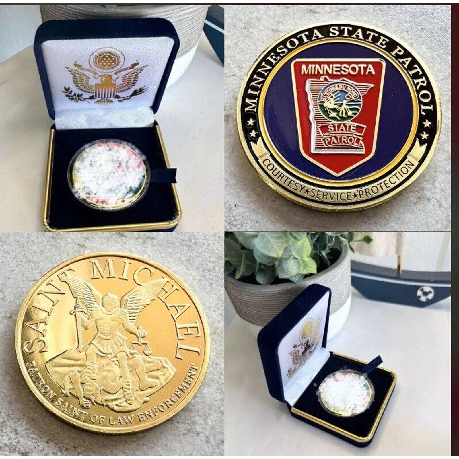MINNESOTA STATE PATROL Police Officer Agent Presidential Gift Box Coin
