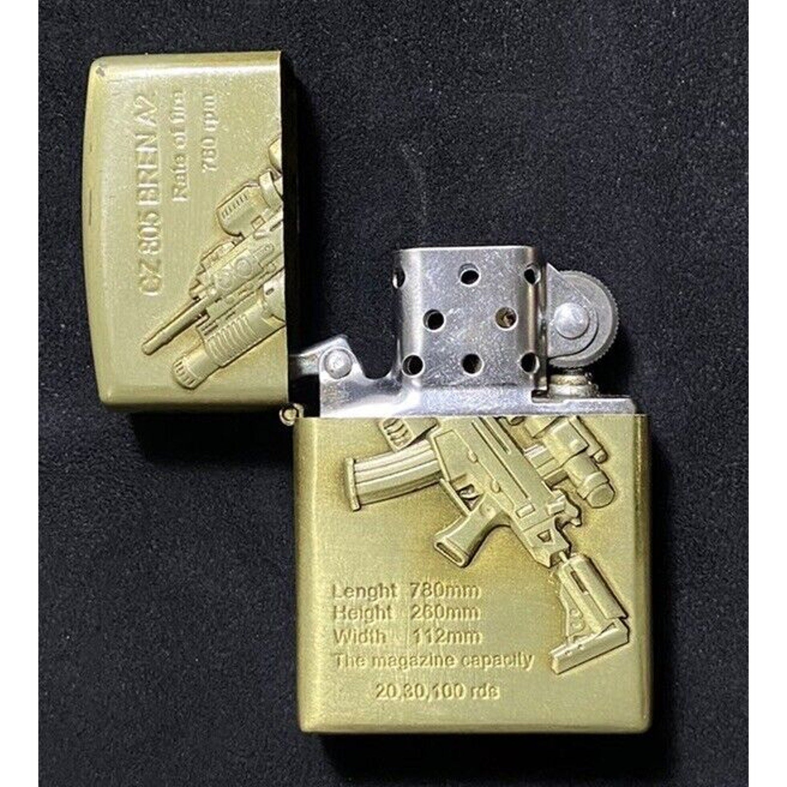 Military American US Army SF AR 15 Lighter Deep Quality Engraved Zippo Unbranded