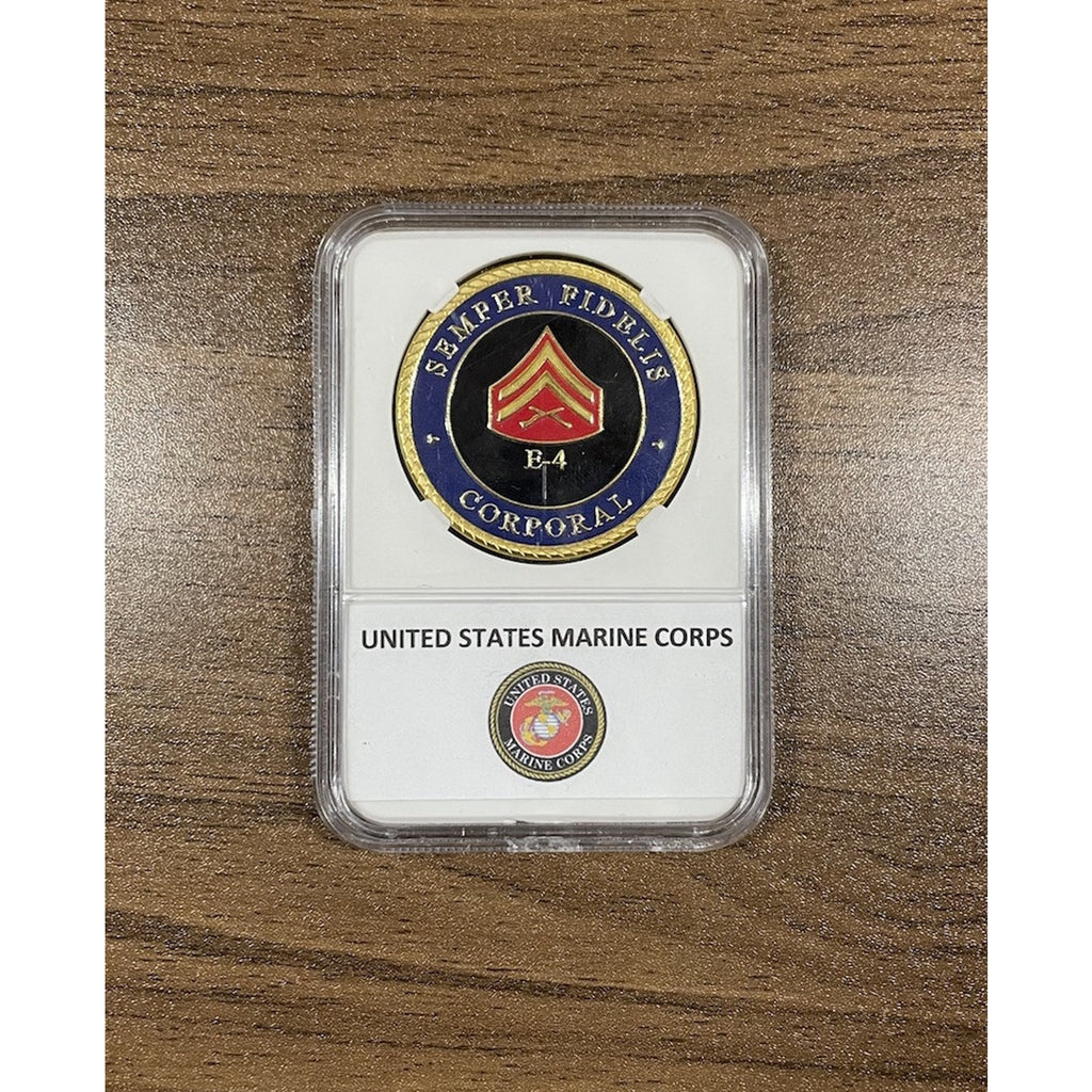 USMC SEMPER FIDELIS CORPORAL E-4. United States Marine Corps Official LIC 23125