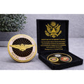USN NAVAL AVIATOR GOLD WINGS PILOT TOP GUN NAVY USA w/ Retirement Award