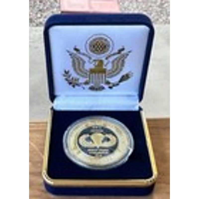 Department of Energy (DOE) Challenge Coin With Blue Velvet Case. Fast Shipping!