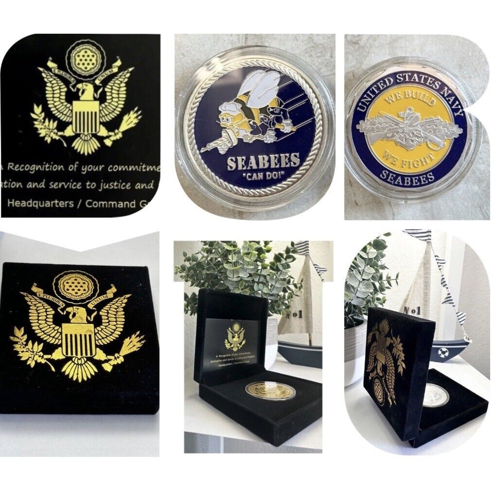 US NAVY SEABEES "CAN DO!" Challenge Coin - Fast Shipping USN