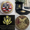 Puerto Rico Police forces Officer Protection Coin W/ Retirement Award