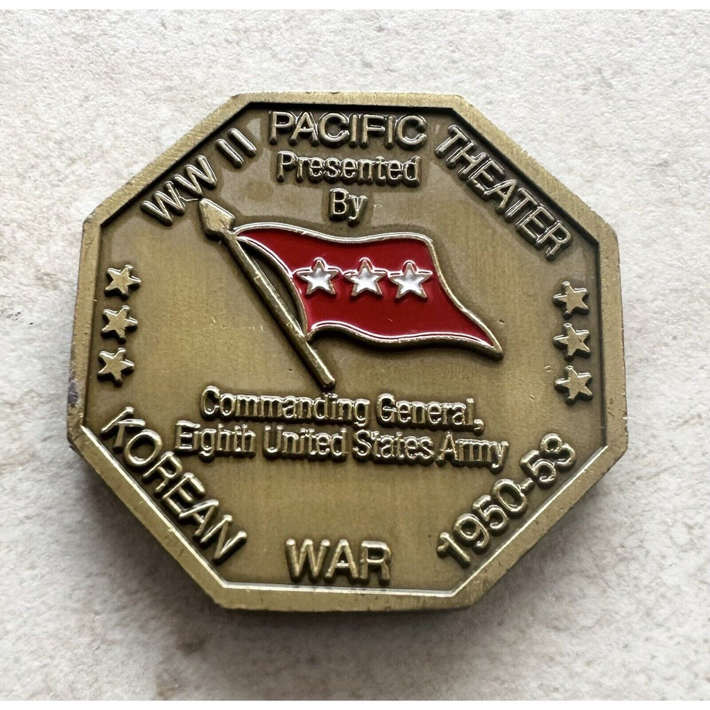 WWII Pacific Theater Korean War 1950-53 -US Army w/Credential coin holder wallet