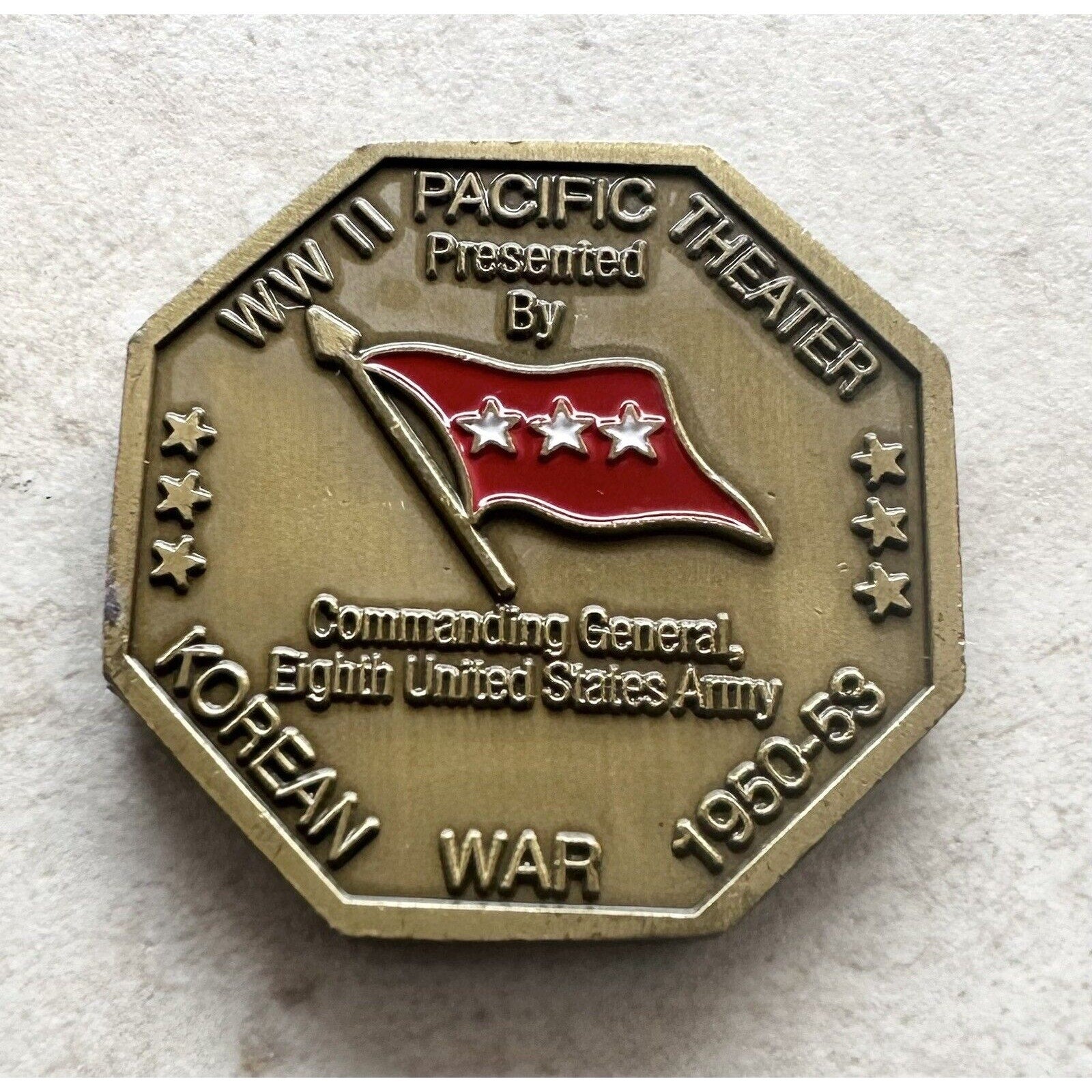 WWII Pacific Theater Korean War 1950-53 -US Army w/Credential coin holder wallet