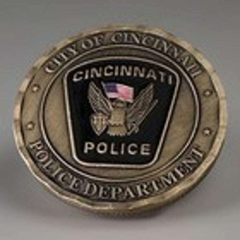 City Of Cincinnati Police Dept Challenge Coin Keychain. Great Gift!