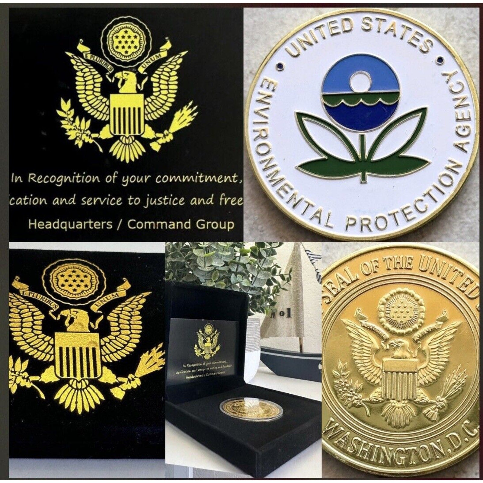 ENVIRONMENTAL PROTECTION AGENCY (EPA) Challenge Coin With Special Velvet Case