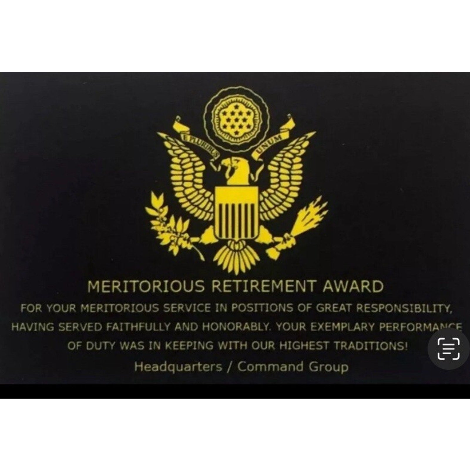 CITY OF HOUSTON Police Dept. Challenge Coin w/Retirement Award