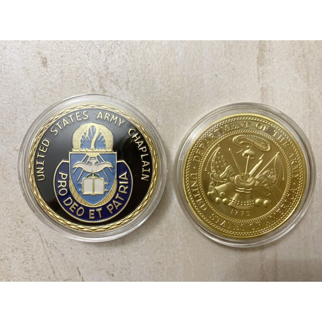 U S Army Religious Ministries CHAPLAIN CORPS USA Challenge Coin With Case