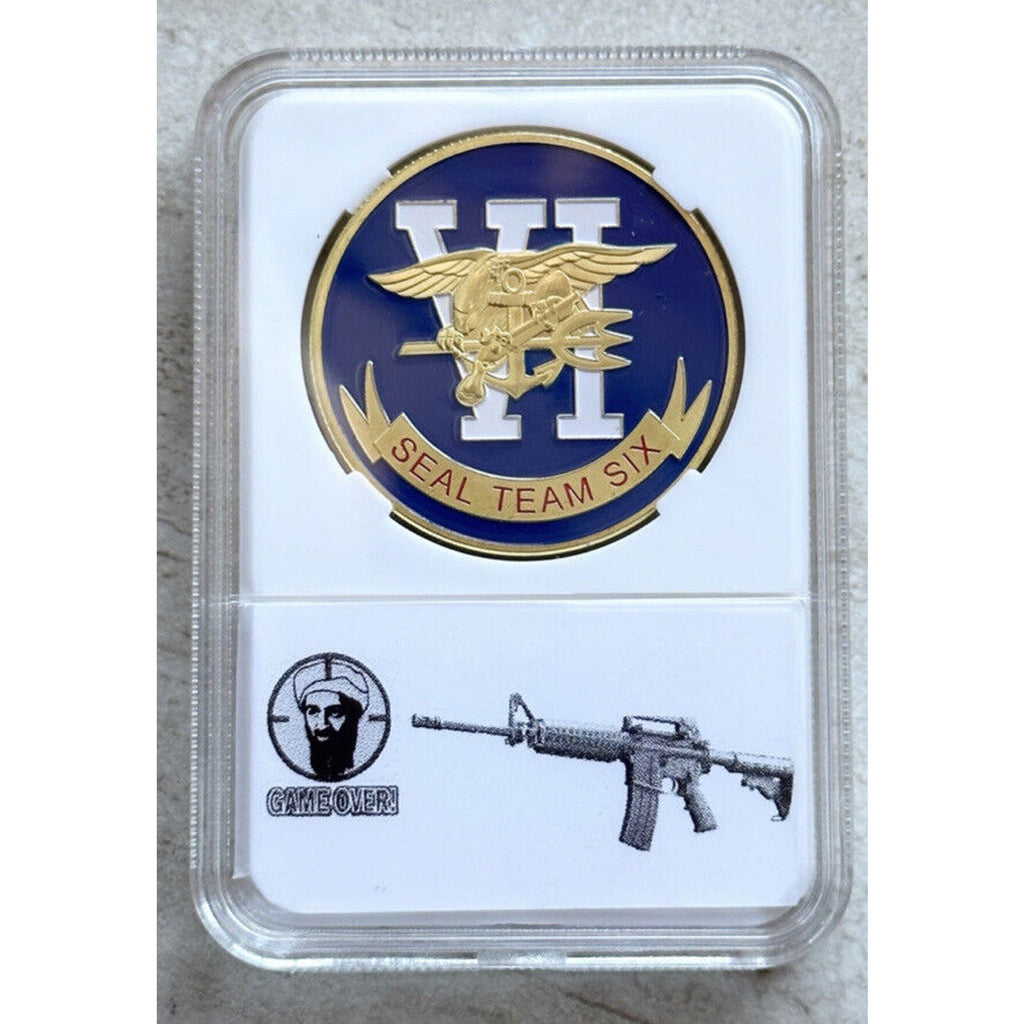 Navy Seal Team 6 MISSION ACCOMPLISHED !!! GAME OVER !!! Challenge Coin