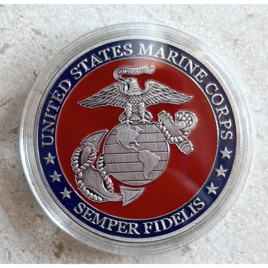 US Military Marine Corps Semper Fidelis Challenge Coin Collectible Art Coin Gift