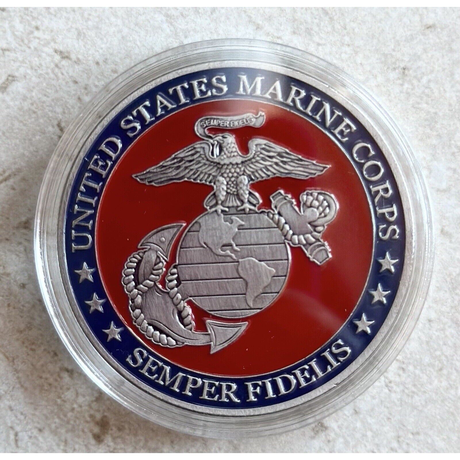 US Military Marine Corps Semper Fidelis Challenge Coin Collectible Art Coin Gift