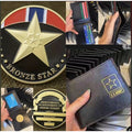 US Military "BRONZE STAR" USMC USN ARMY USAF W/Credential coin holder wallet