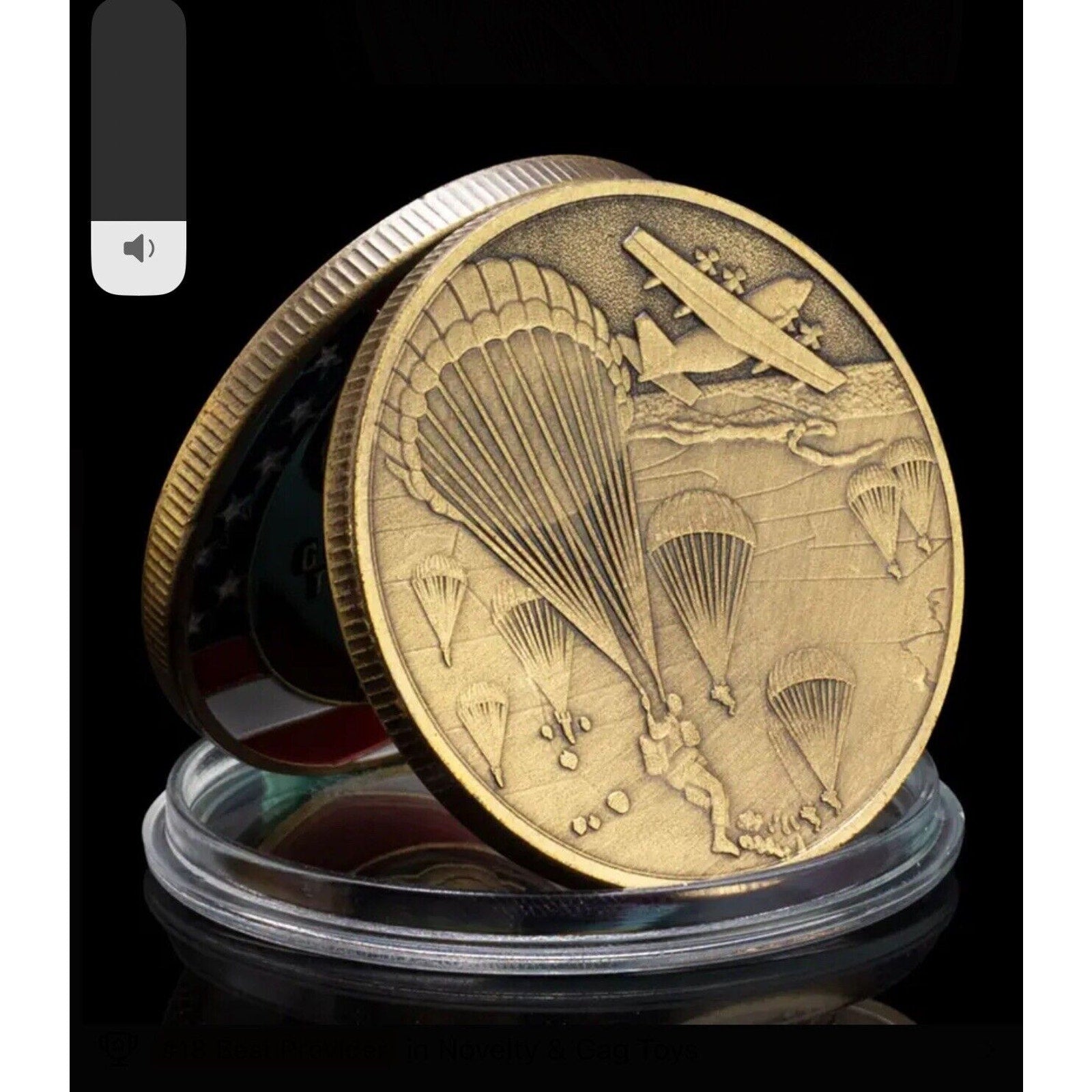 US 82nd Airborne Division Get Your Boots To The Ground Bronze Plated Coin