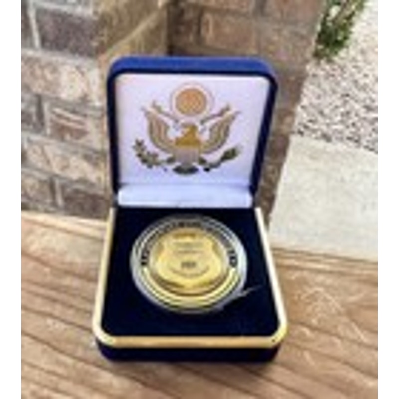 Department of Energy (DOE) Challenge Coin With Blue Velvet Case. Fast Shipping!