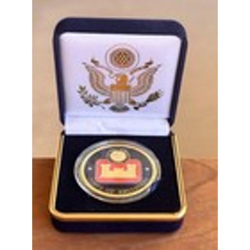 Department of Energy (DOE) Challenge Coin With Blue Velvet Case. Fast Shipping!