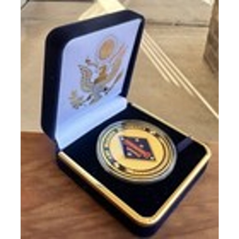 Department of Energy (DOE) Challenge Coin With Blue Velvet Case. Fast Shipping!