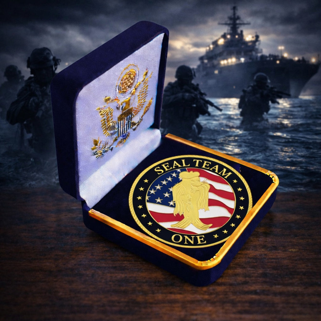 U.S. Navy Seal Team 1 Challenge Coin ·FAST SHIPPING· ·NEW· with case