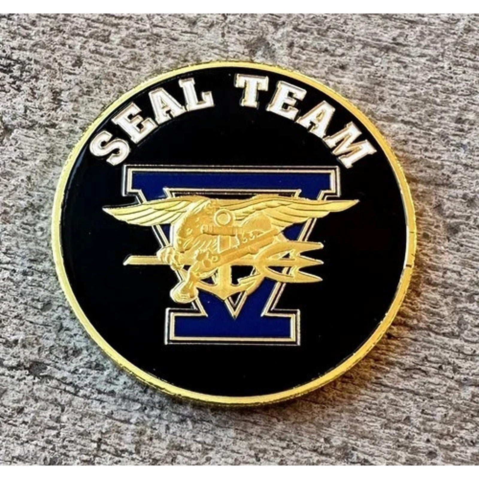 U.S. Navy Seal Team 5 Challenge Coin ·FAST SHIPPING· ·NEW· w/ Achievement Award