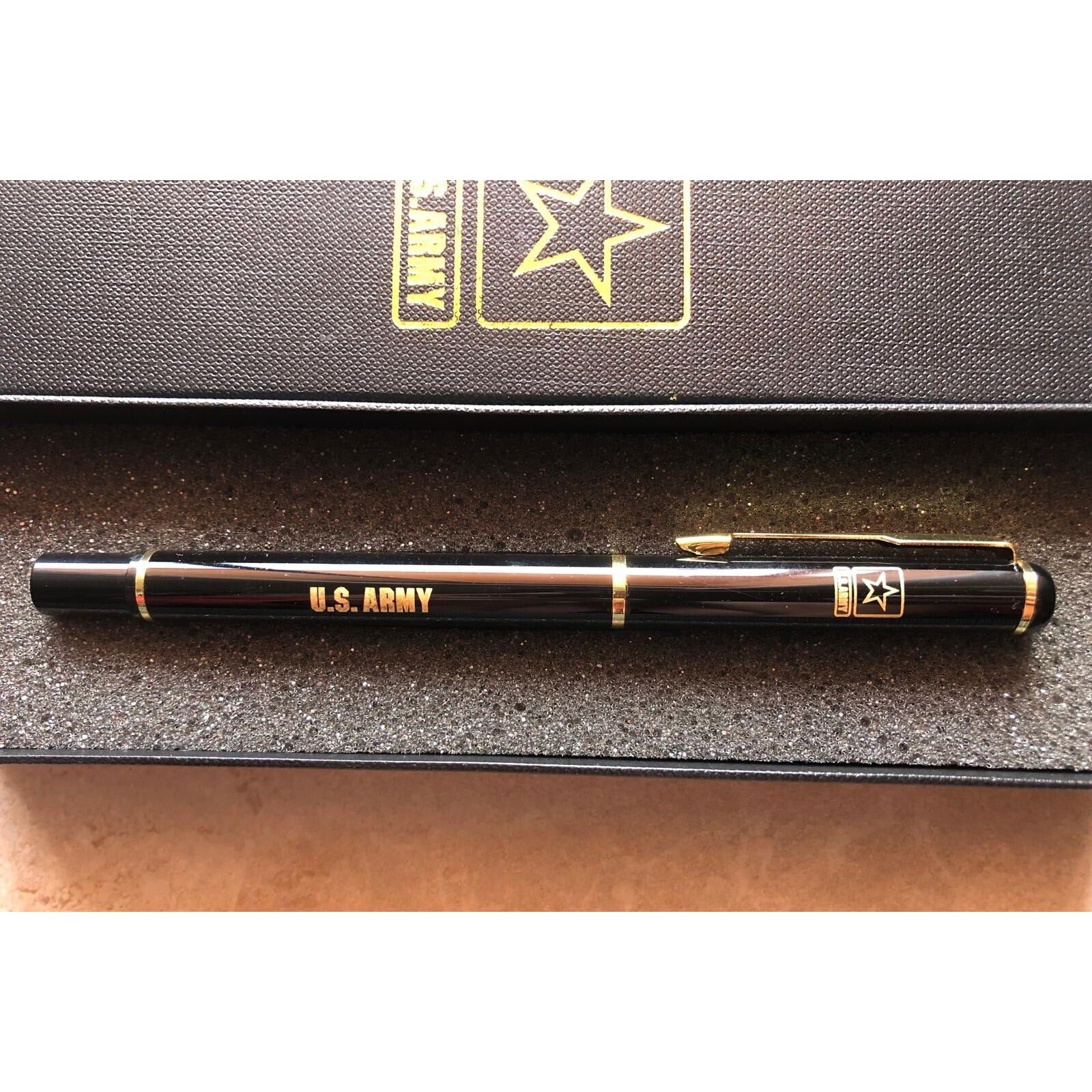 U.S. Army Ballpoint Challenge PenBlack With Army Logo Beautiful Gift Veteran