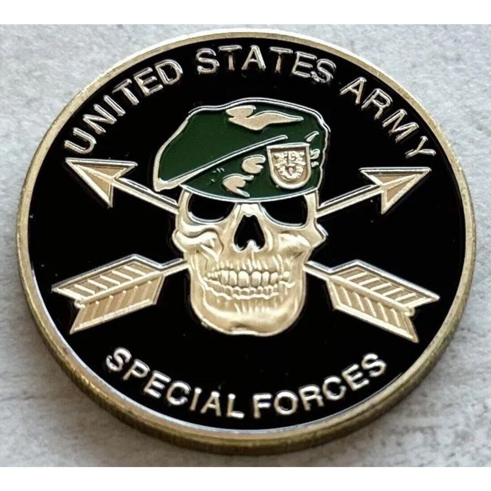 2pcs Army Rank Captain O-3 And Special Ops Joint forces SF coins