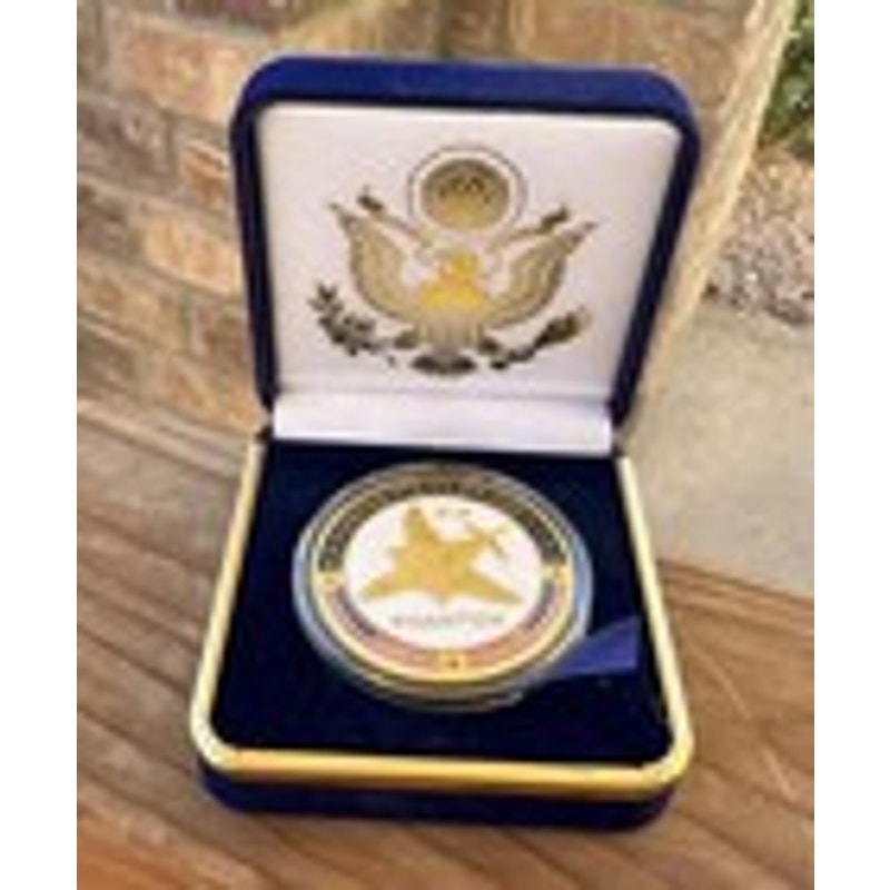 Department of Energy (DOE) Challenge Coin With Blue Velvet Case. Fast Shipping!