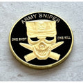 U S ARMY Special Forces SNIPER ONE SHOT ONE KILL Challenge Coin. Fast Shipping