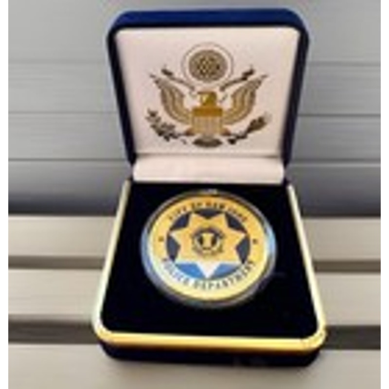 Department of Energy (DOE) Challenge Coin With Blue Velvet Case. Fast Shipping!