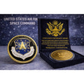 AIR FORCE SPACE COMMAND The New Branch Challenge Coin w/ Retirement Award
