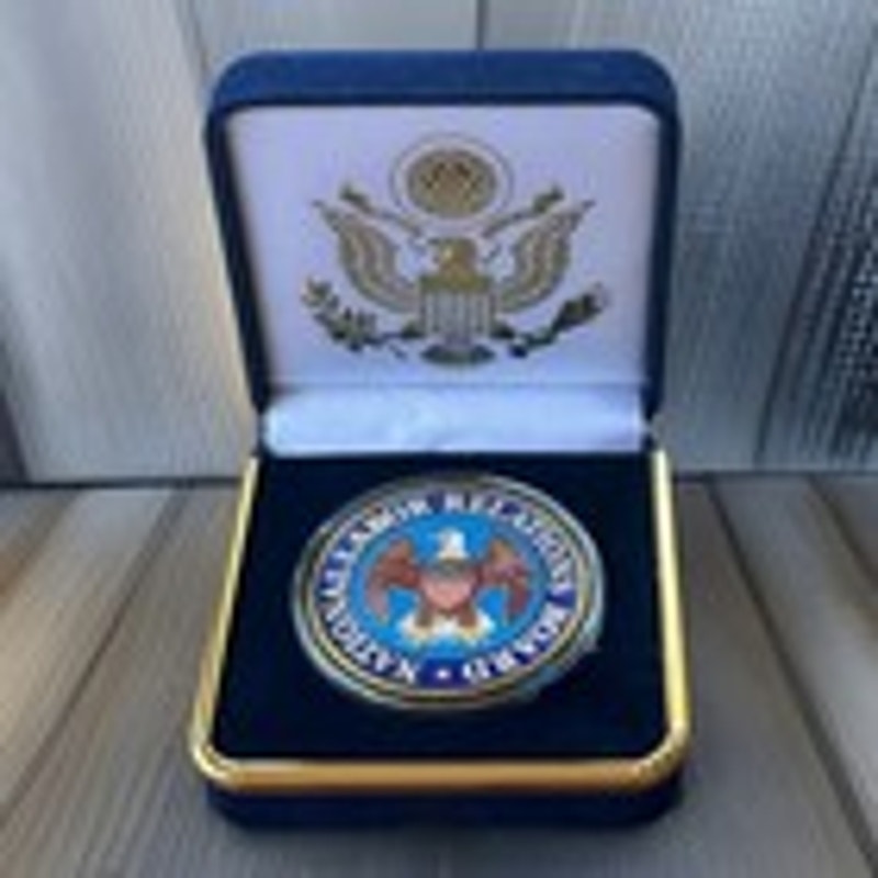 Department of Energy (DOE) Challenge Coin With Blue Velvet Case. Fast Shipping!